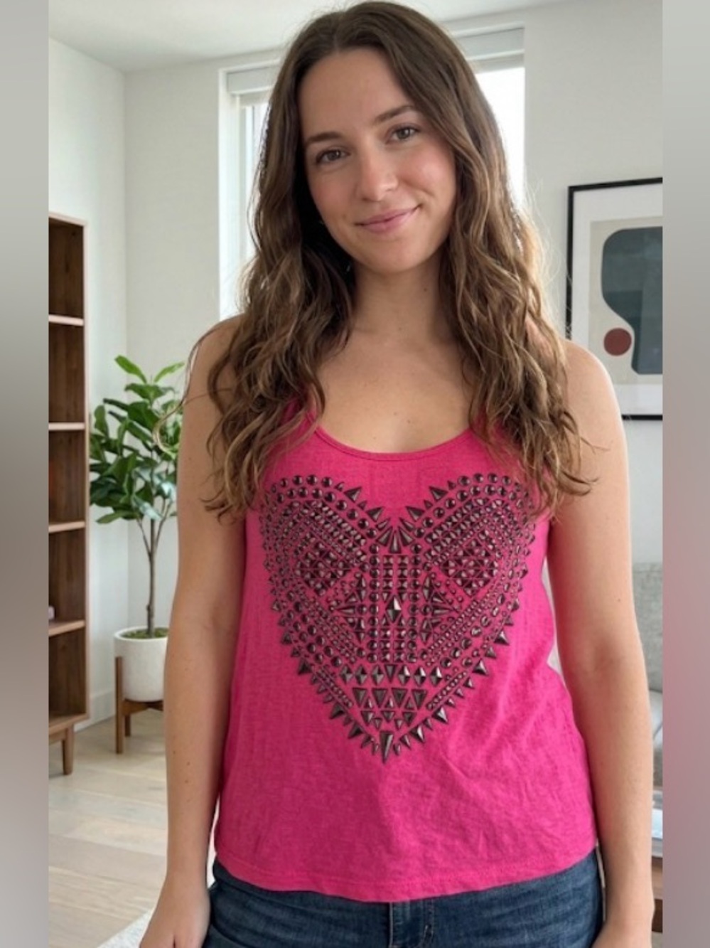 Self Esteem Pink/Red Tank ❤️Top